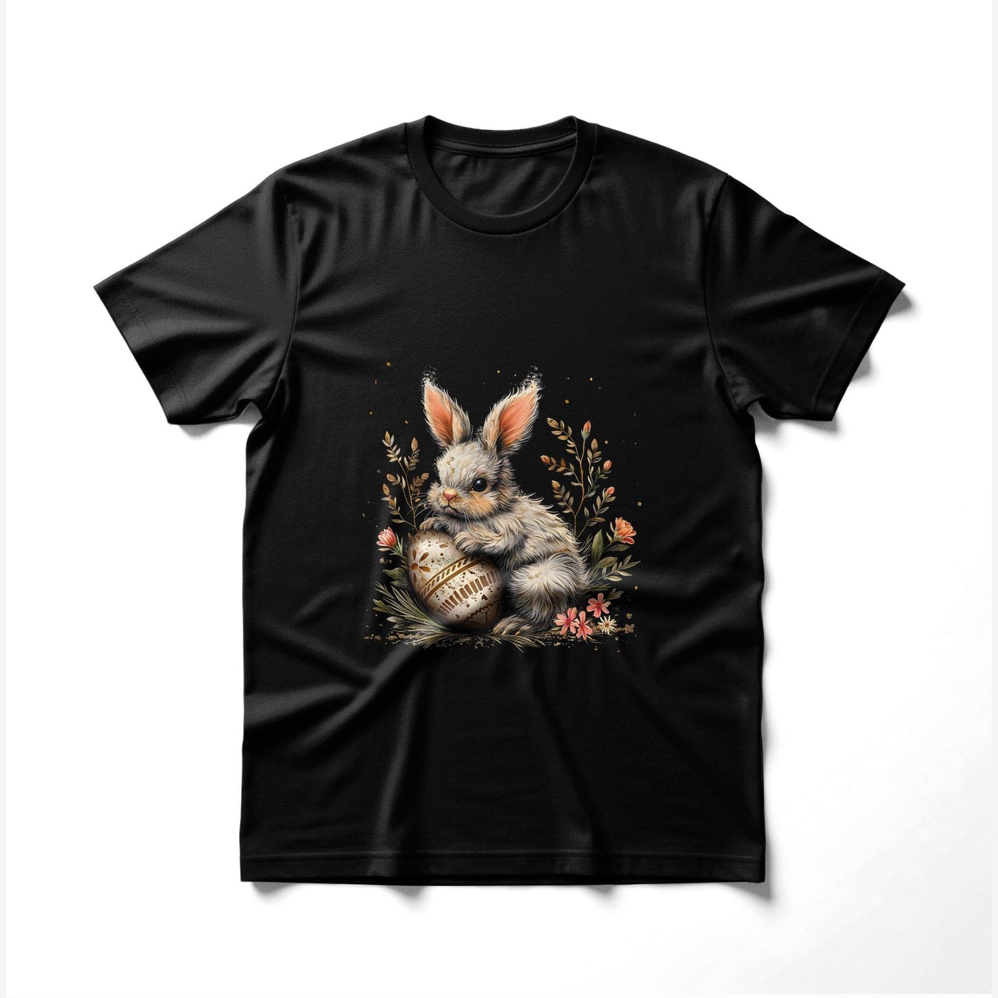 Easter Bunny with Egg Halftone T-Shirt Design - halftone PNG for T-shirts – Sue Opperman Halftones