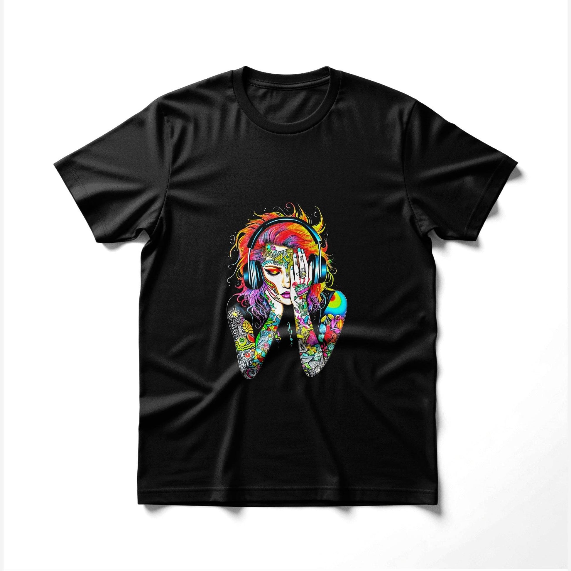 Music with Headphones Halftone T-Shirt Design - halftone PNG for T-shirts – Sue Opperman Halftones