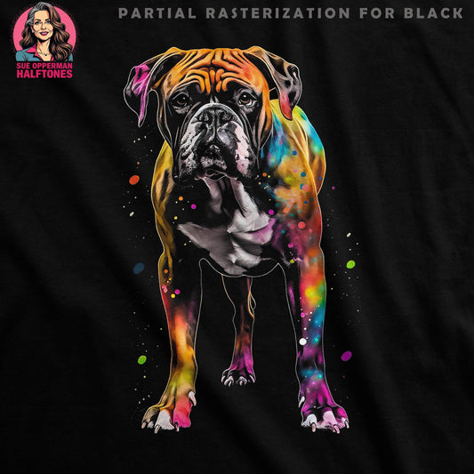 Dog Watercolor Halftone T-Shirt Design - halftone PNG for T-shirts – Sue Opperman Halftones