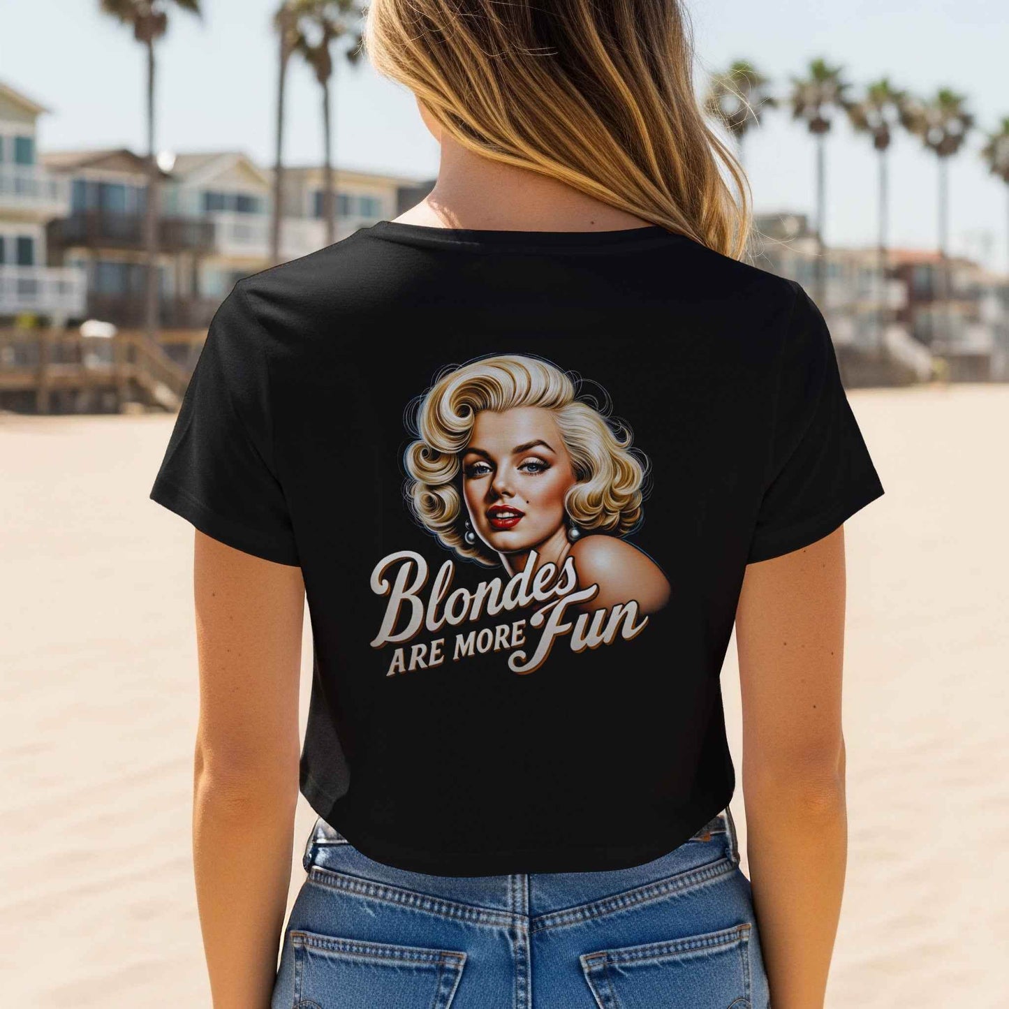 Celebrities with Blondes More Fun Halftone T-Shirt Design - halftone PNG for T-shirts – Sue Opperman Halftones