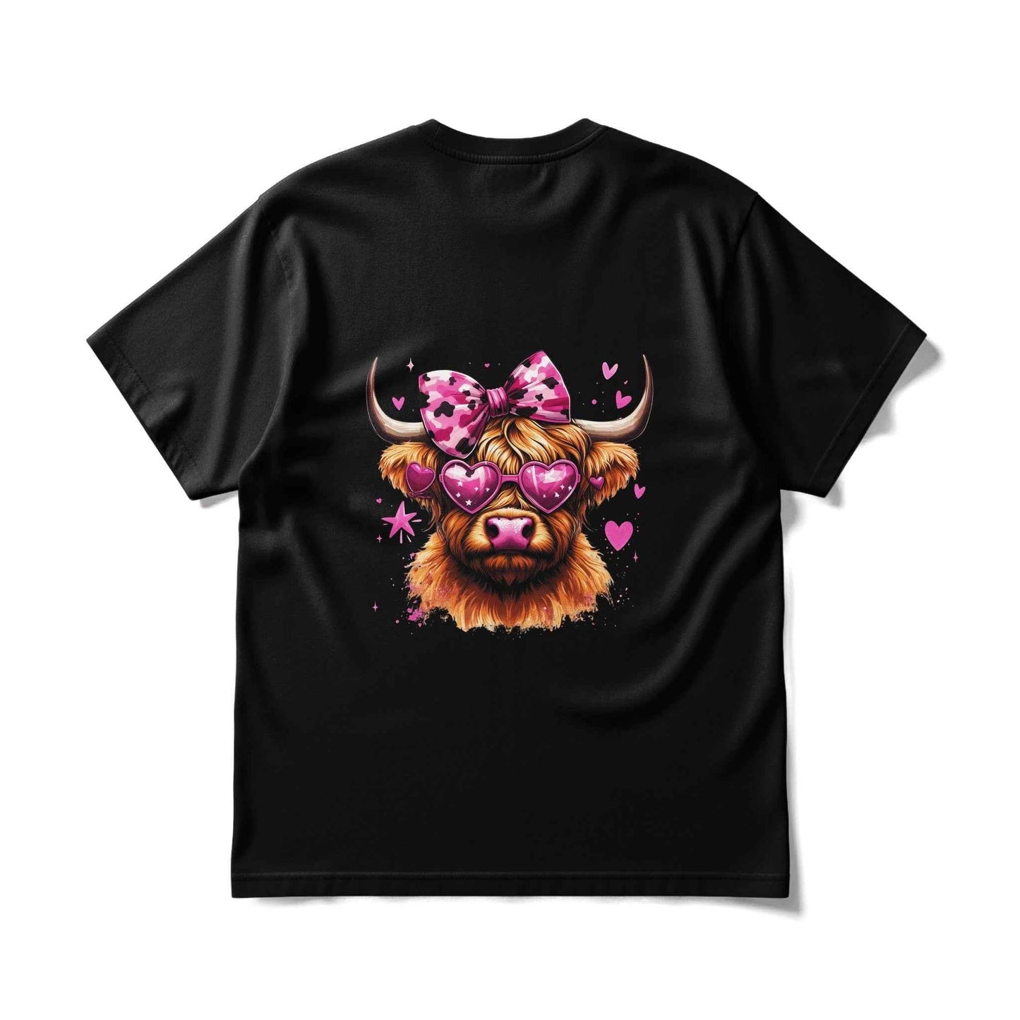 Cute Valentine Cow with Bow Halftone T-Shirt Design - halftone PNG for T-shirts – Sue Opperman Halftones