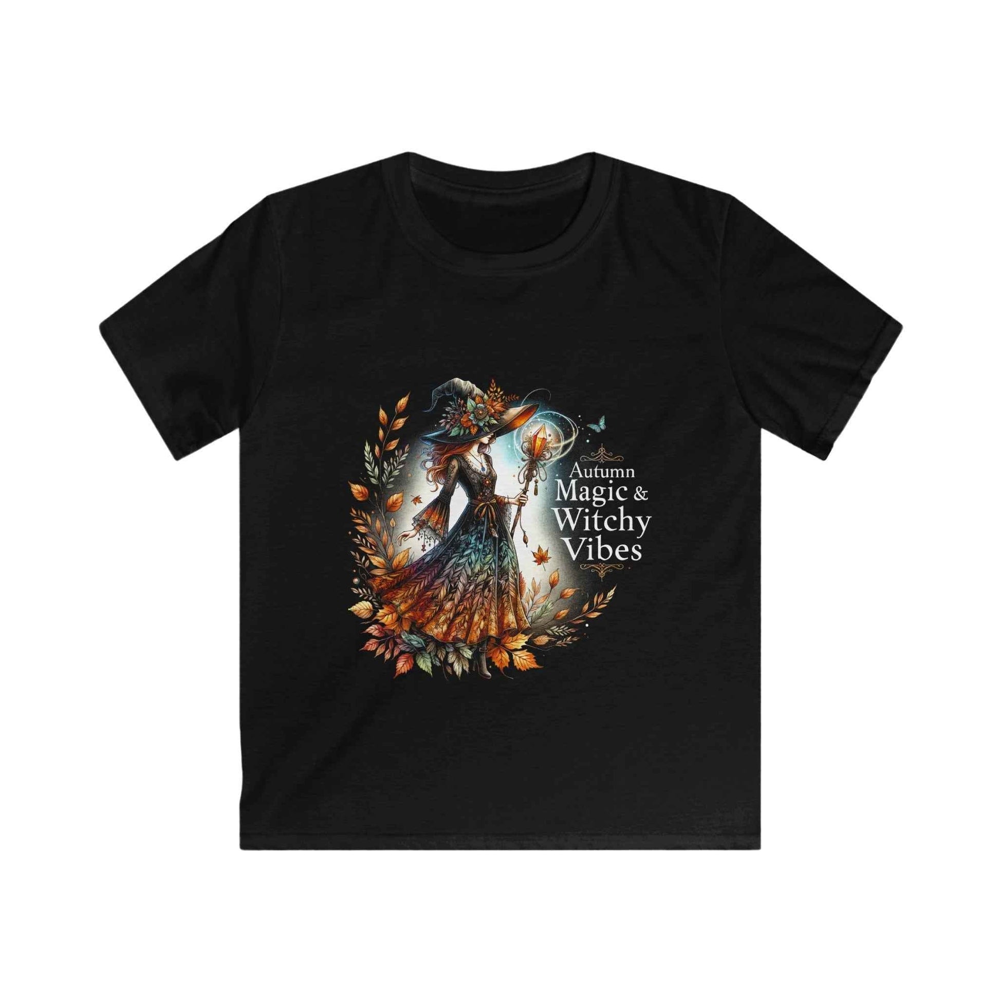 Autumn Magic Witch Digital Halftoned T-Shirt Design - halftone PNG for T-shirts – Sue Opperman Halftones