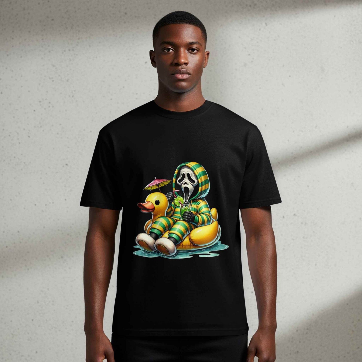 Ghost Face Duck Pool Party Halftone T-shirt Design - halftone PNG for T-shirts – Sue Opperman Halftones