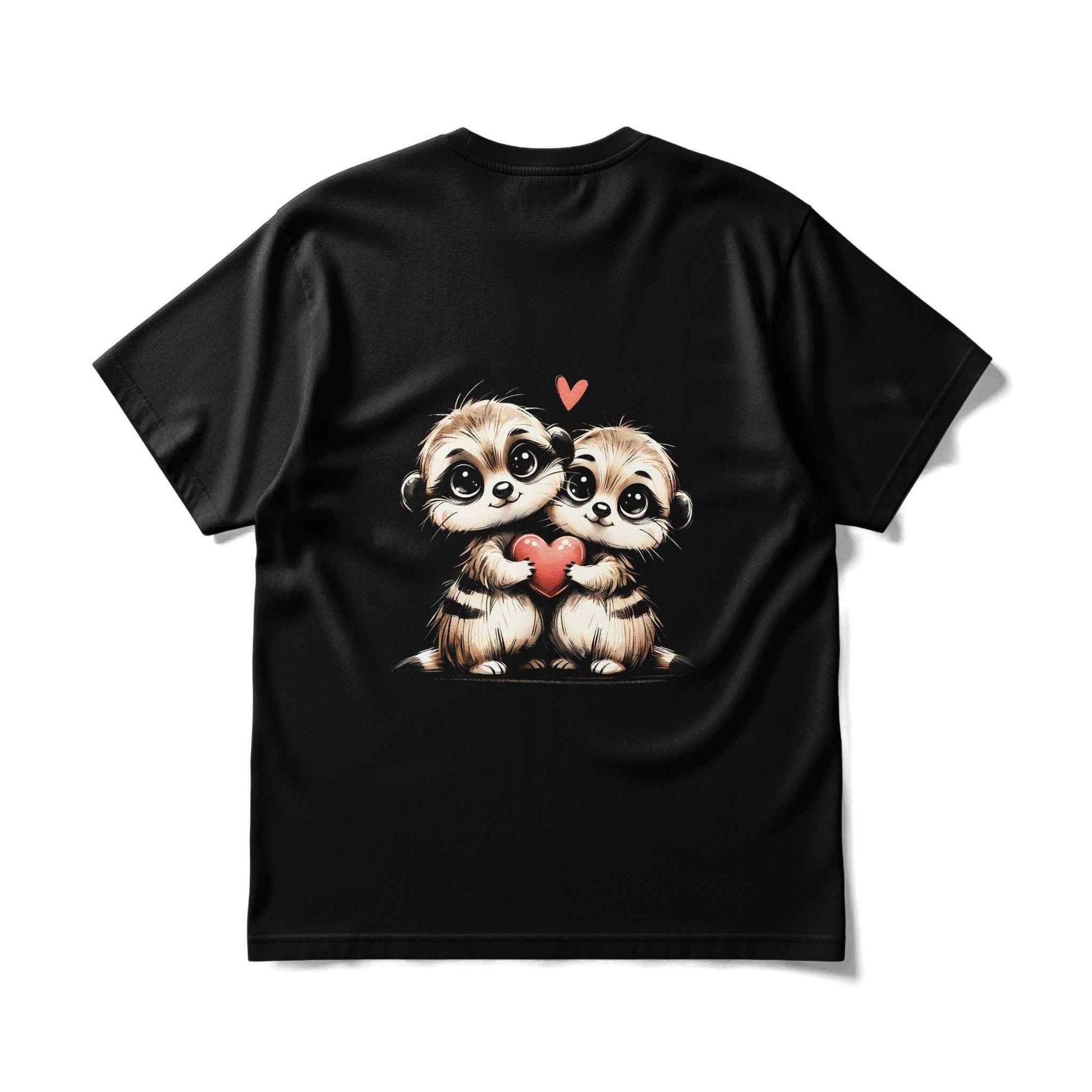 Valentine Cute Animals Holding Heart Halftone T-Shirt Design - halftone PNG for T-shirts – Sue Opperman Halftones