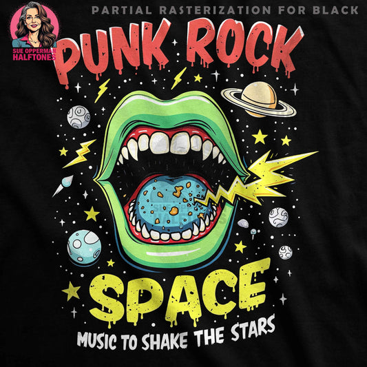 Space Halftone T-Shirt Design - halftone PNG for T-shirts – Sue Opperman Halftones