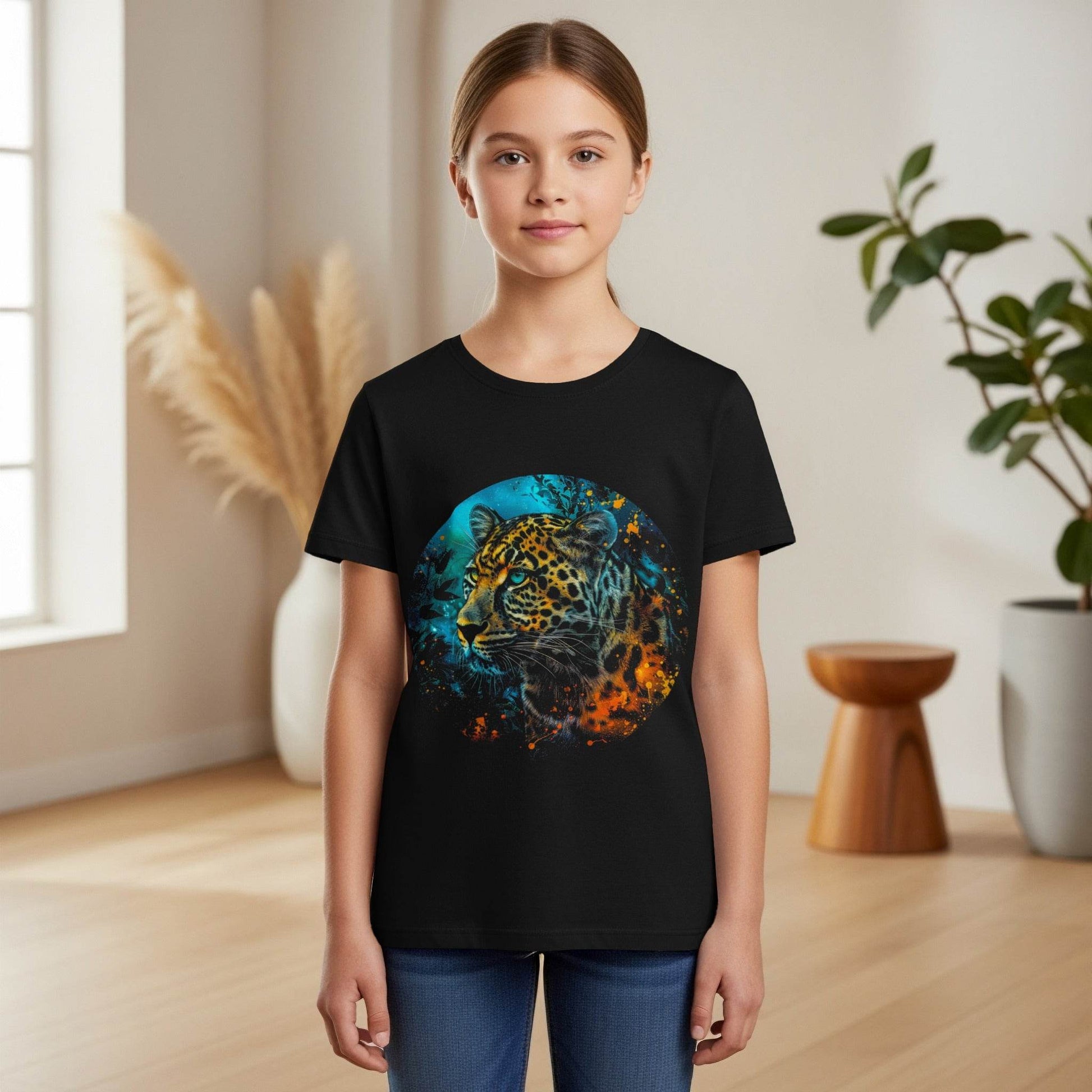 Leopard Animal Wildlife Round Halftone T-Shirt Design - halftone PNG for T-shirts – Sue Opperman Halftones