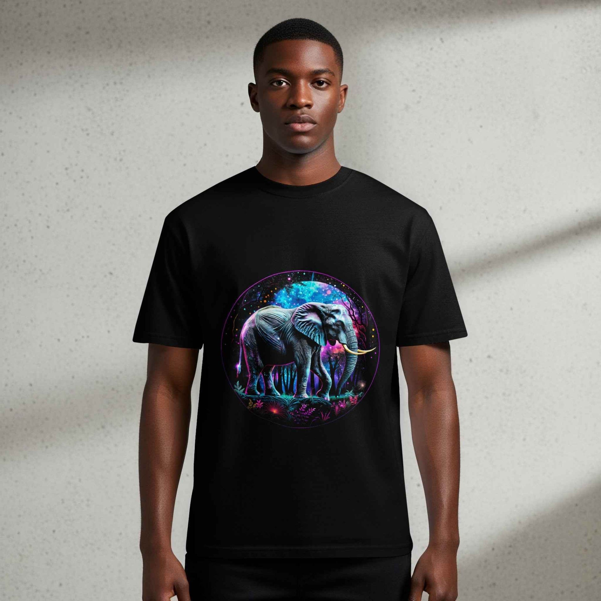 Elephant Forest Digital Halftone T-shirt Design - halftone PNG for T-shirts – Sue Opperman Halftones