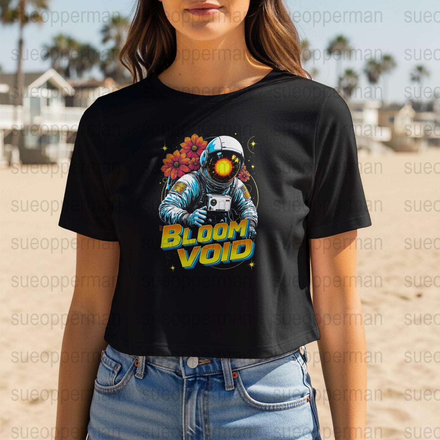 Astronaut Bloom Void Halftone T-Shirt Design Digital - halftone PNG for T-shirts – Sue Opperman Halftones