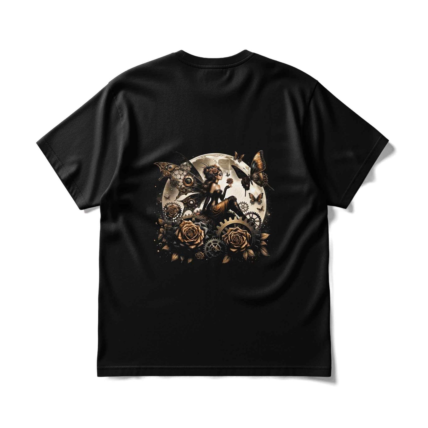 Fantasy Butterfly with Gears Halftoned T-Shirt Design - halftone PNG for T-shirts – Sue Opperman Halftones