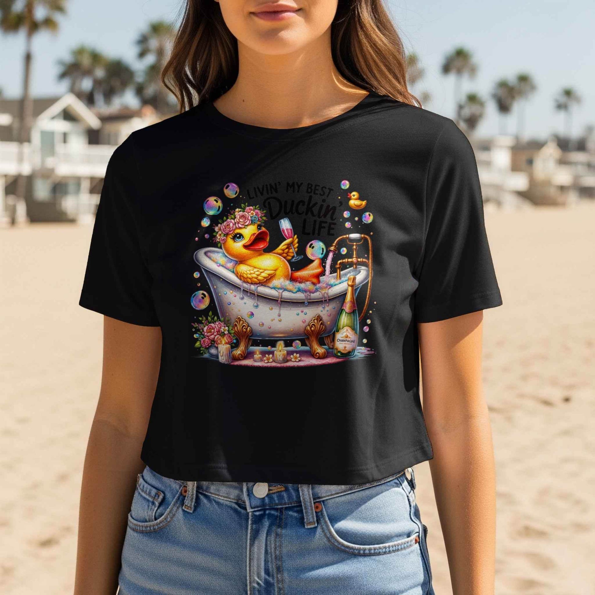 Duck In Bathtub Halftone T-Shirt Design Digital - halftone PNG for T-shirts – Sue Opperman Halftones