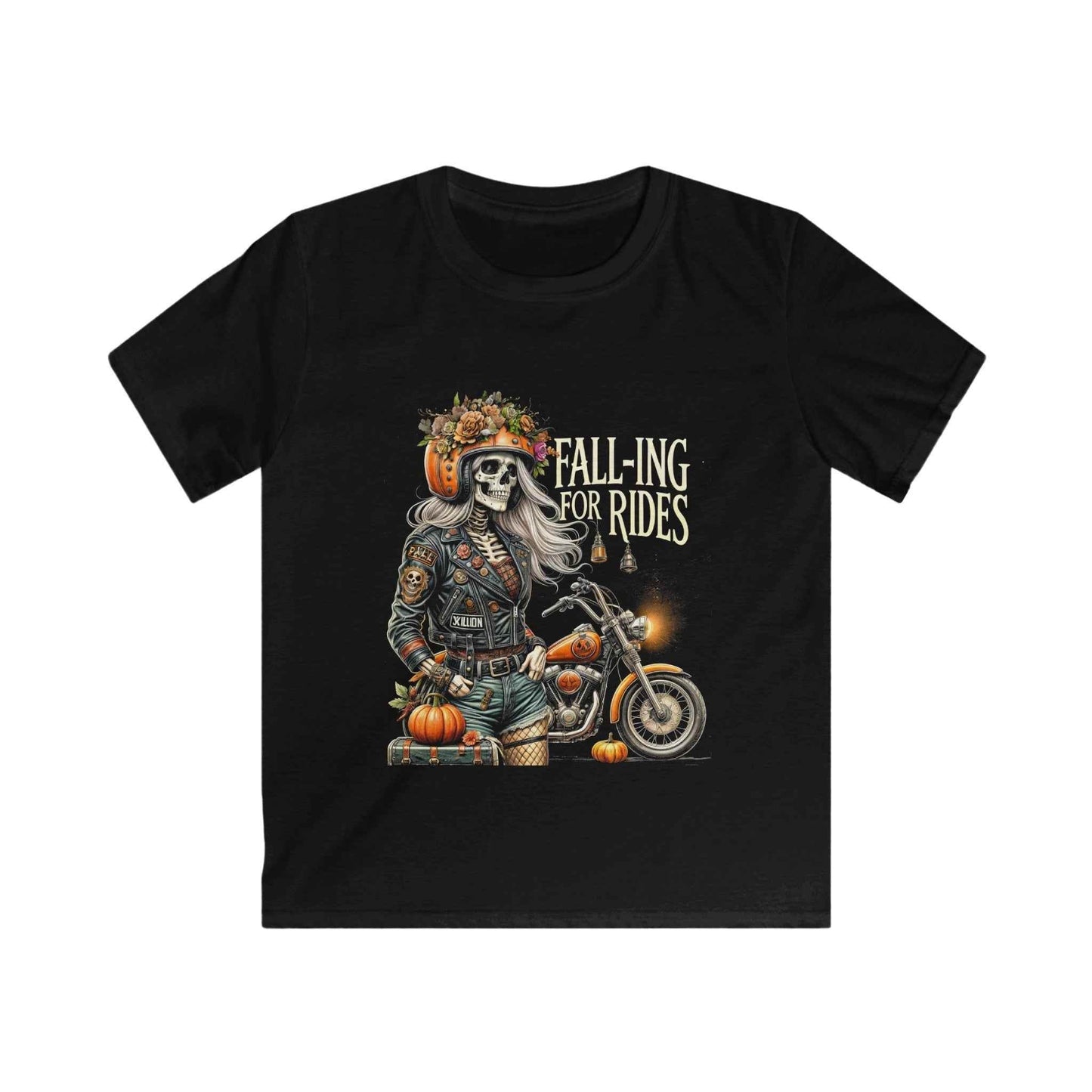 Halloween Motorcycle Girl Halftone T-Shirt Design - halftone PNG for T-shirts – Sue Opperman Halftones