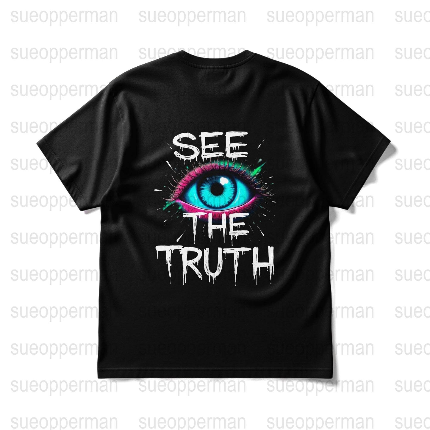 Eye See The Truth Halftone T-Shirt Design Digital - halftone PNG for T-shirts – Sue Opperman Halftones