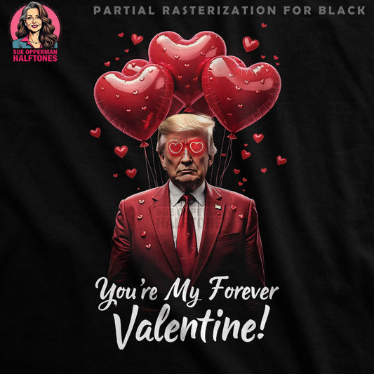 Valentines Trump Halftone T-Shirt Design - halftone PNG for T-shirts – Sue Opperman Halftones