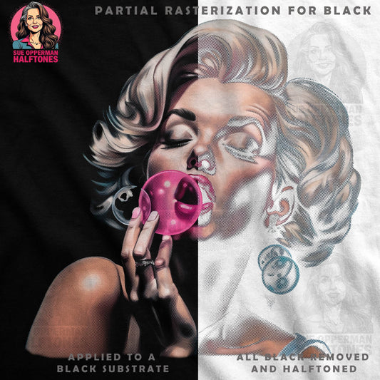 Marilyn Monroen Bubble Halftoned T-Shirt Design - halftone PNG for T-shirts – Sue Opperman Halftones