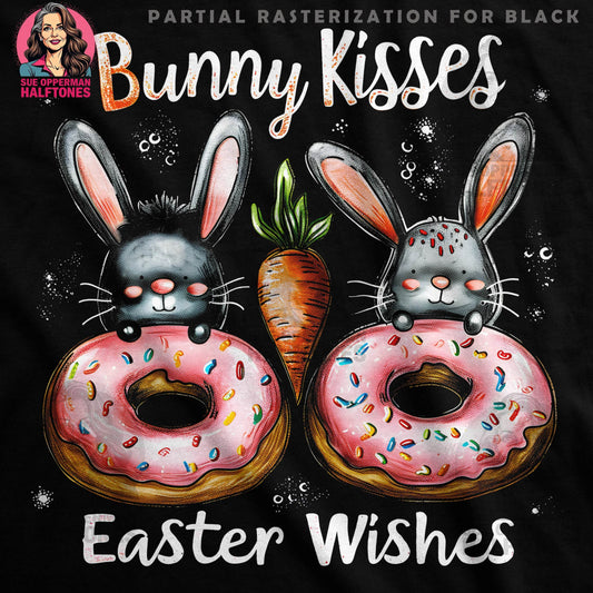 Easter Bunny Donut Halftone T-Shirt Design - halftone PNG for T-shirts – Sue Opperman Halftones