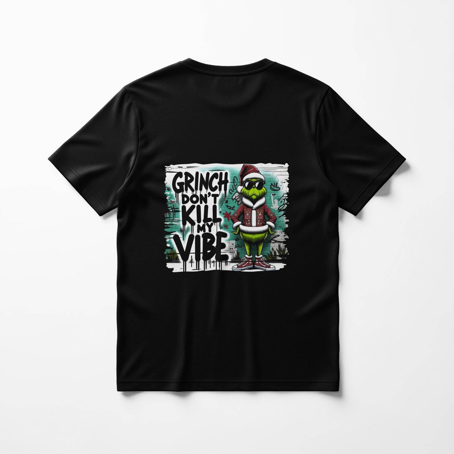 Christmas Grinch Don't Kill My Vibe Halftoned T-Shirt Design - halftone PNG for T-shirts – Sue Opperman Halftones