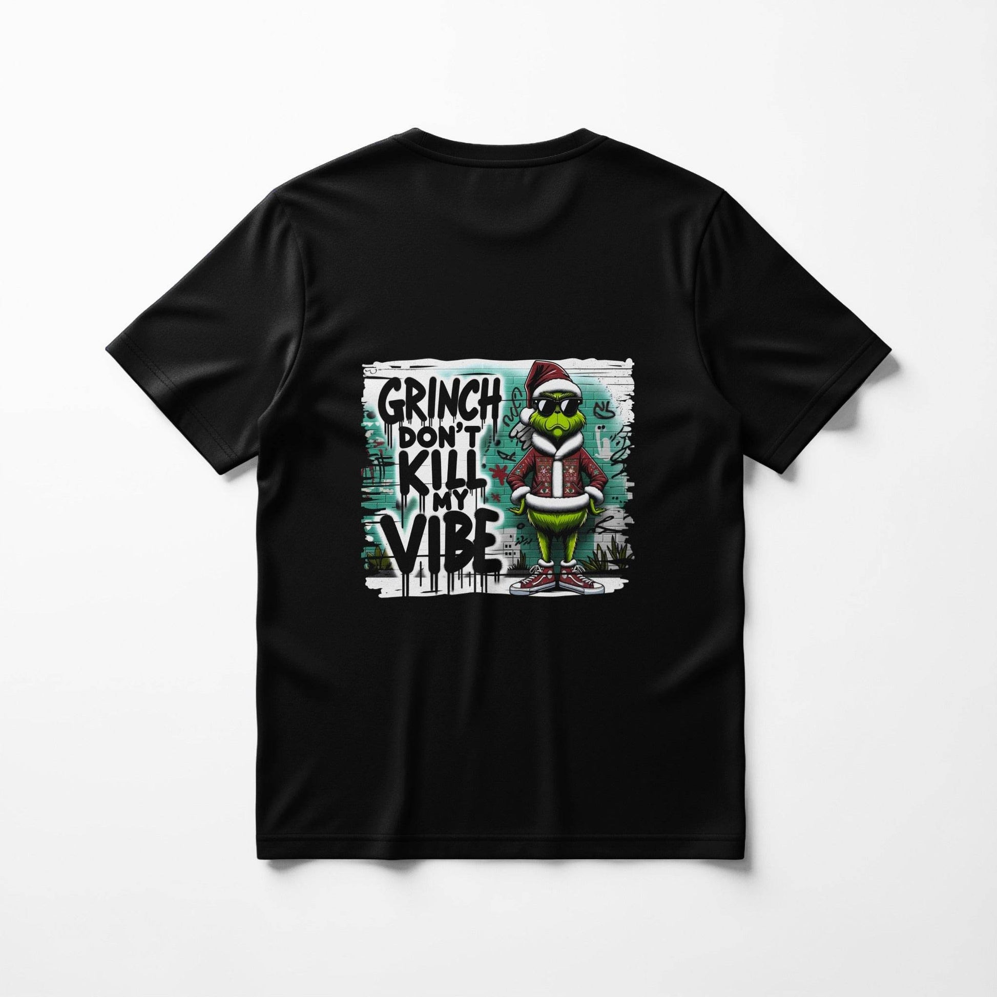Christmas Grinch Don't Kill My Vibe Halftoned T-Shirt Design - halftone PNG for T-shirts – Sue Opperman Halftones