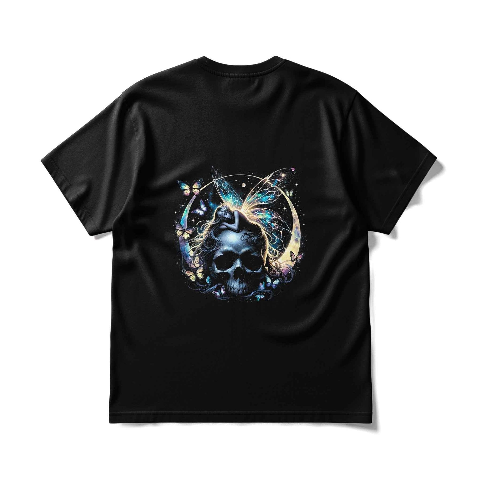 Fantasy Fairy Moon Skull Halftone T-Shirt Design - halftone PNG for T-shirts – Sue Opperman Halftones