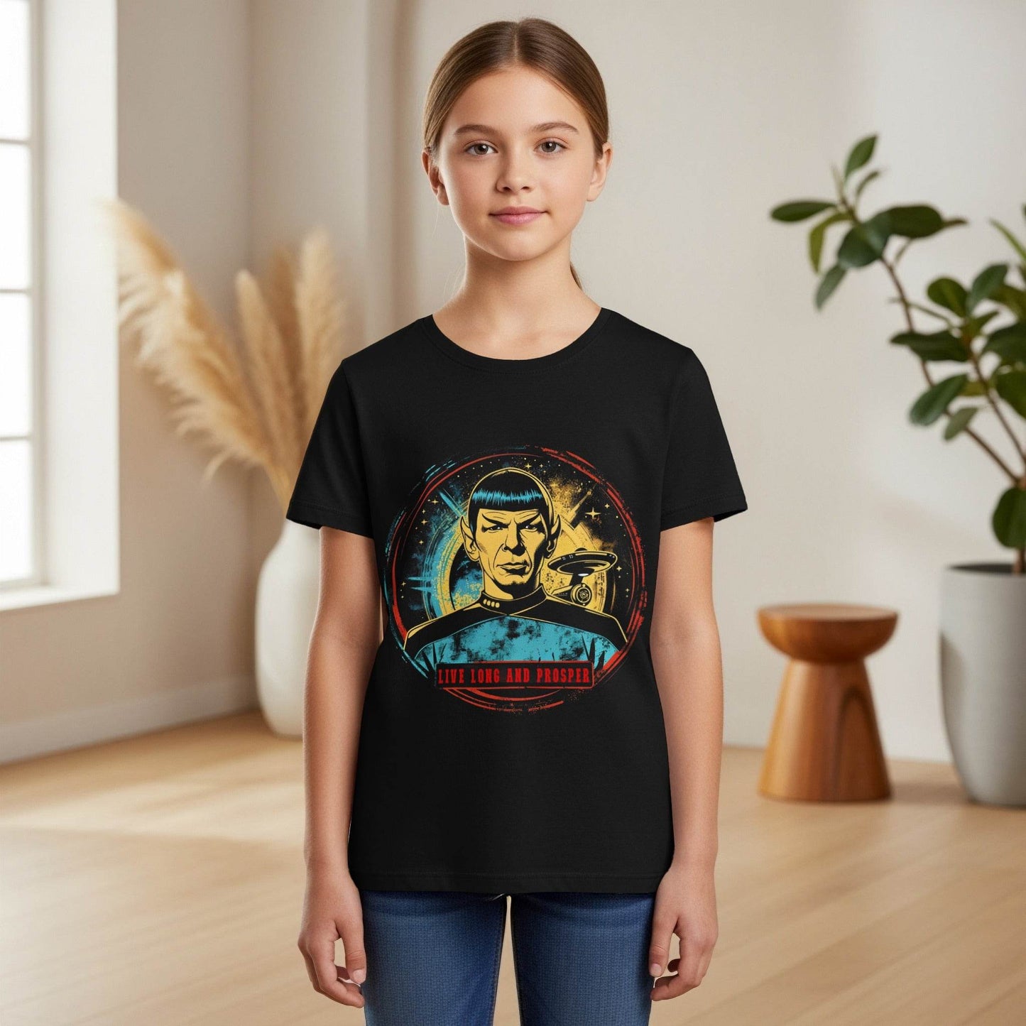 Spock Live Long Prosper Halftone T-Shirt Design - halftone PNG for T-shirts – Sue Opperman Halftones