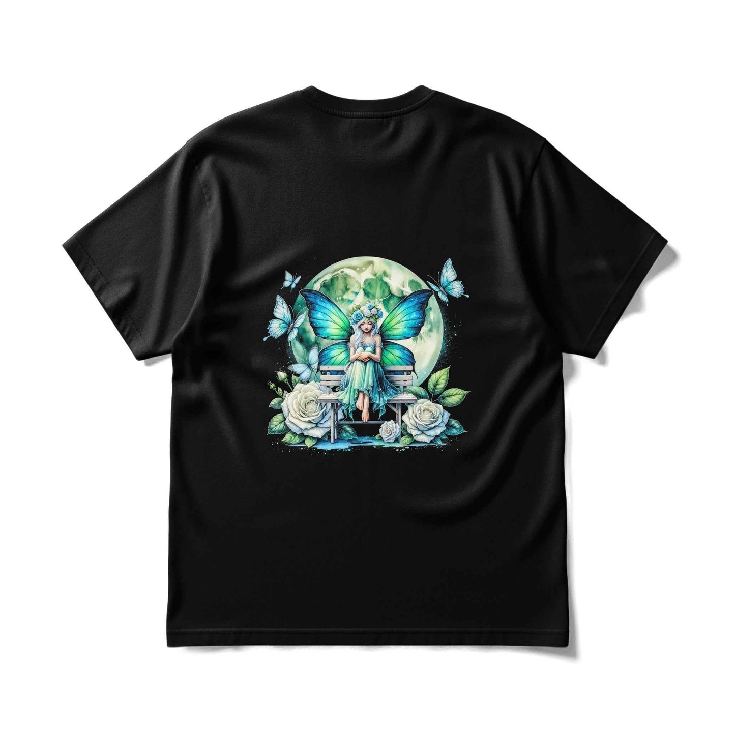 Fantasy Fairy With Moon Halftoned T-Shirt Design - halftone PNG for T-shirts – Sue Opperman Halftones