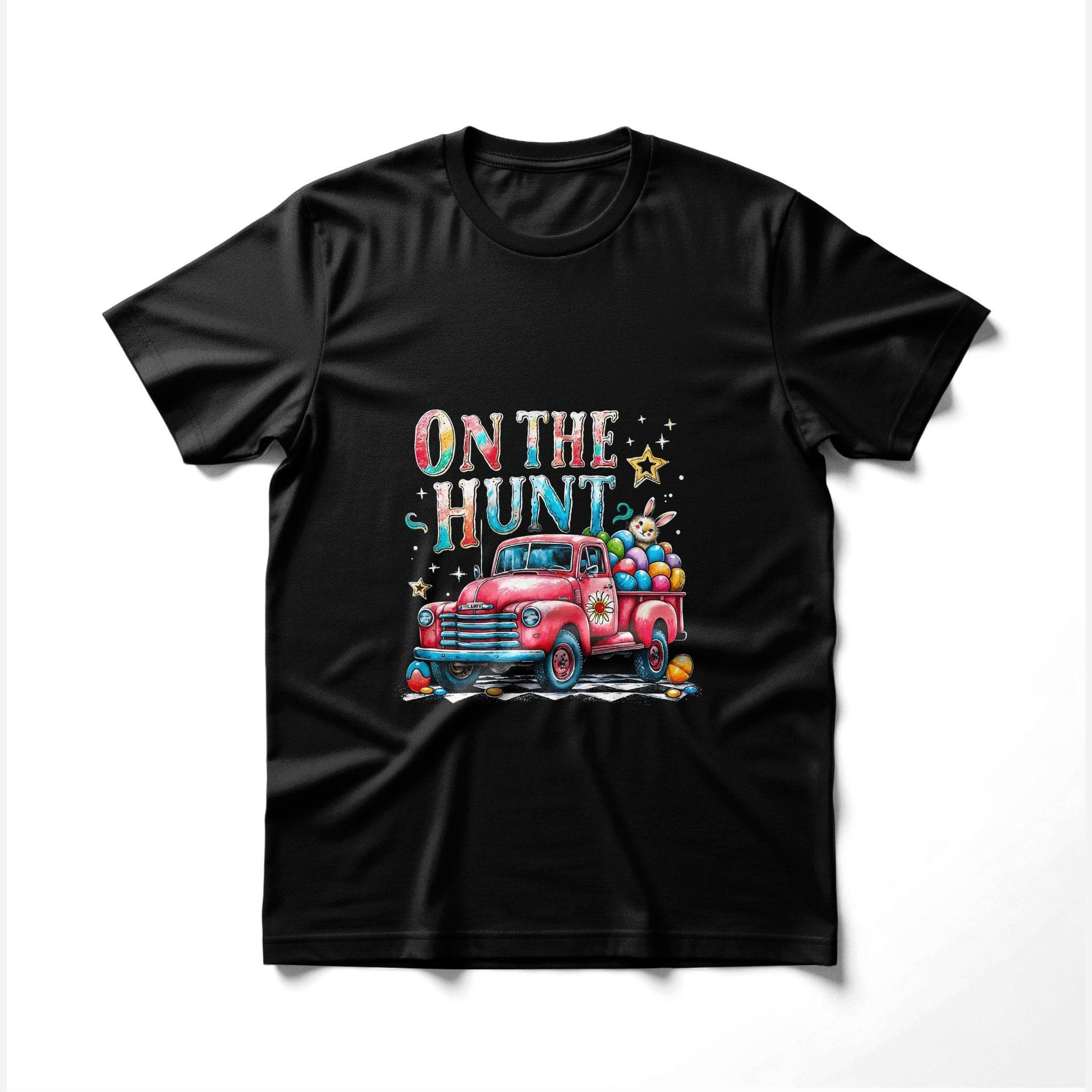 Easter Truck With Eggs On The Hunt Halftoned T-Shirt Design - halftone PNG for T-shirts – Sue Opperman Halftones