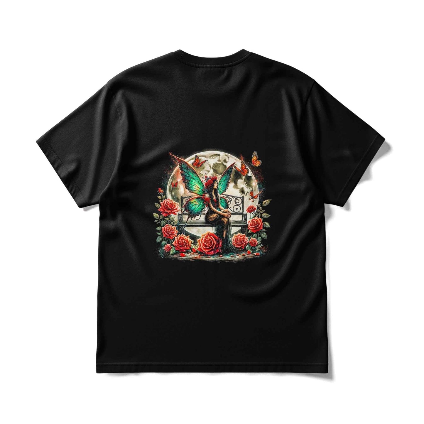 Fantasy Fairy Sitting Halftoned T-Shirt Design - halftone PNG for T-shirts – Sue Opperman Halftones
