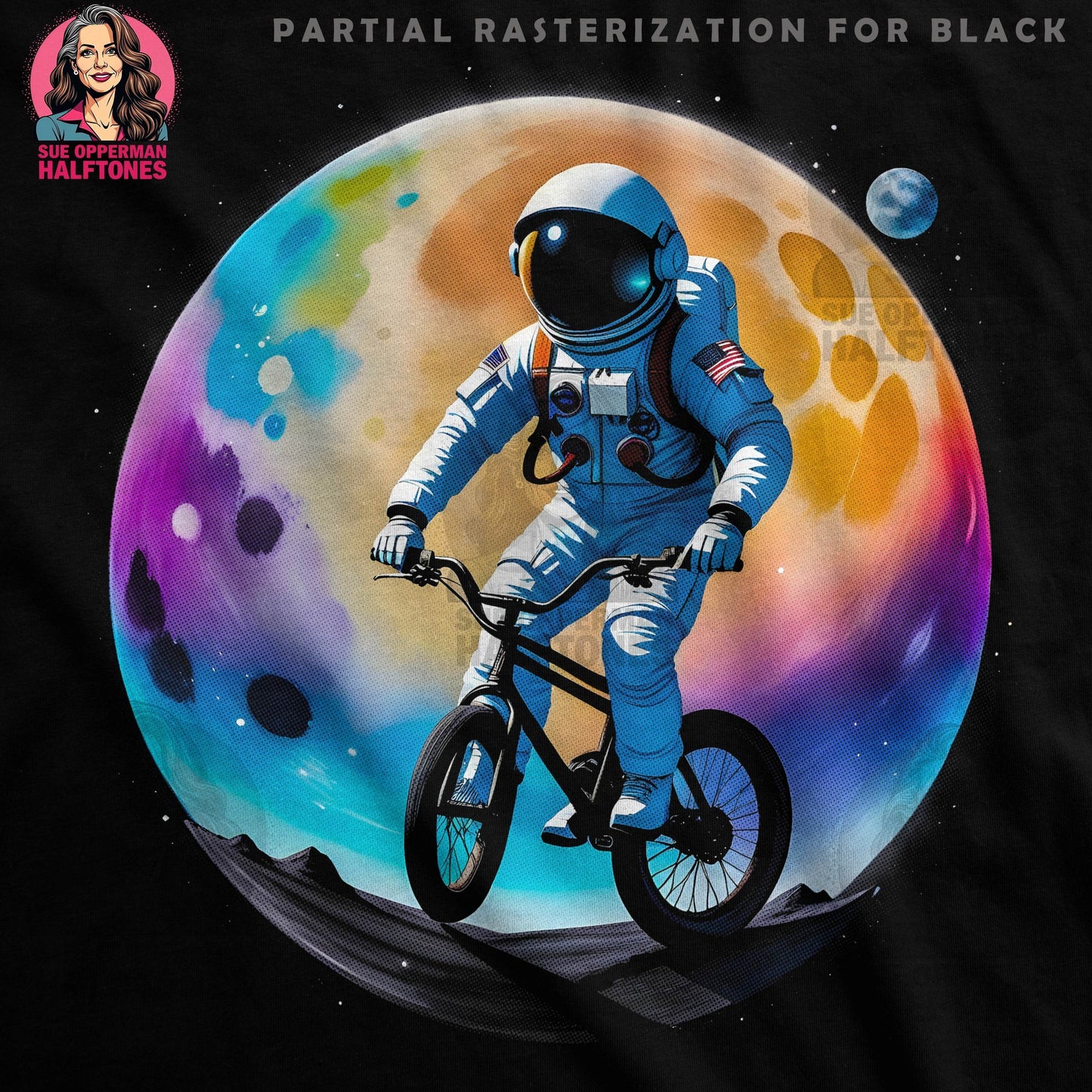 Bike Halftone T-Shirt Design - halftone PNG for T-shirts – Sue Opperman Halftones