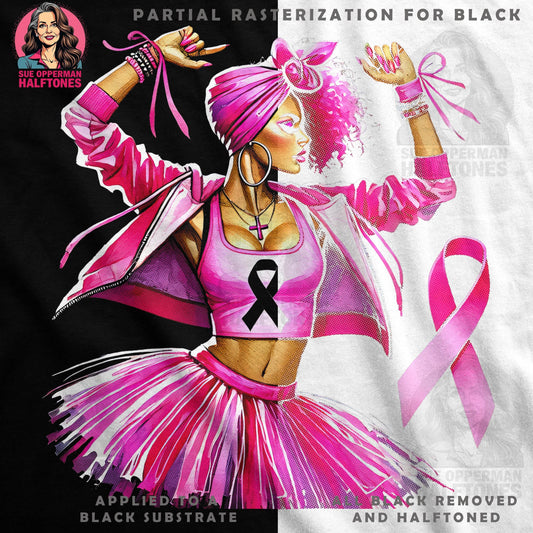 Breast Cancer Awareness Halftone T-Shirt Design - halftone PNG for T-shirts – Sue Opperman Halftones