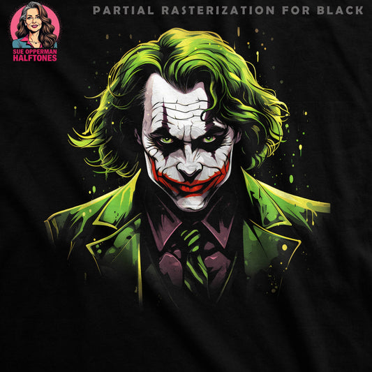 Joker Superhero Halftone T-Shirt Design - halftone PNG for T-shirts – Sue Opperman Halftones