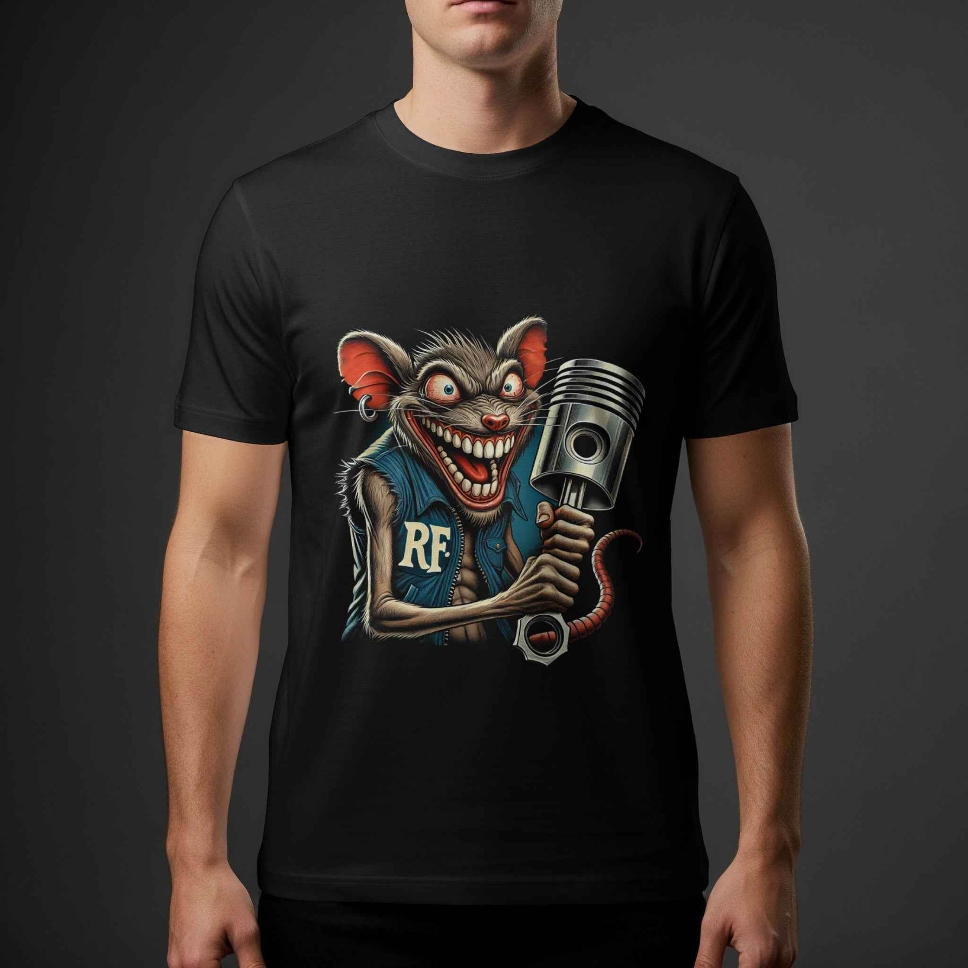 Rat Rod Piston Graphic Art Halftone T-Shirt Design - halftone PNG for T-shirts – Sue Opperman Halftones