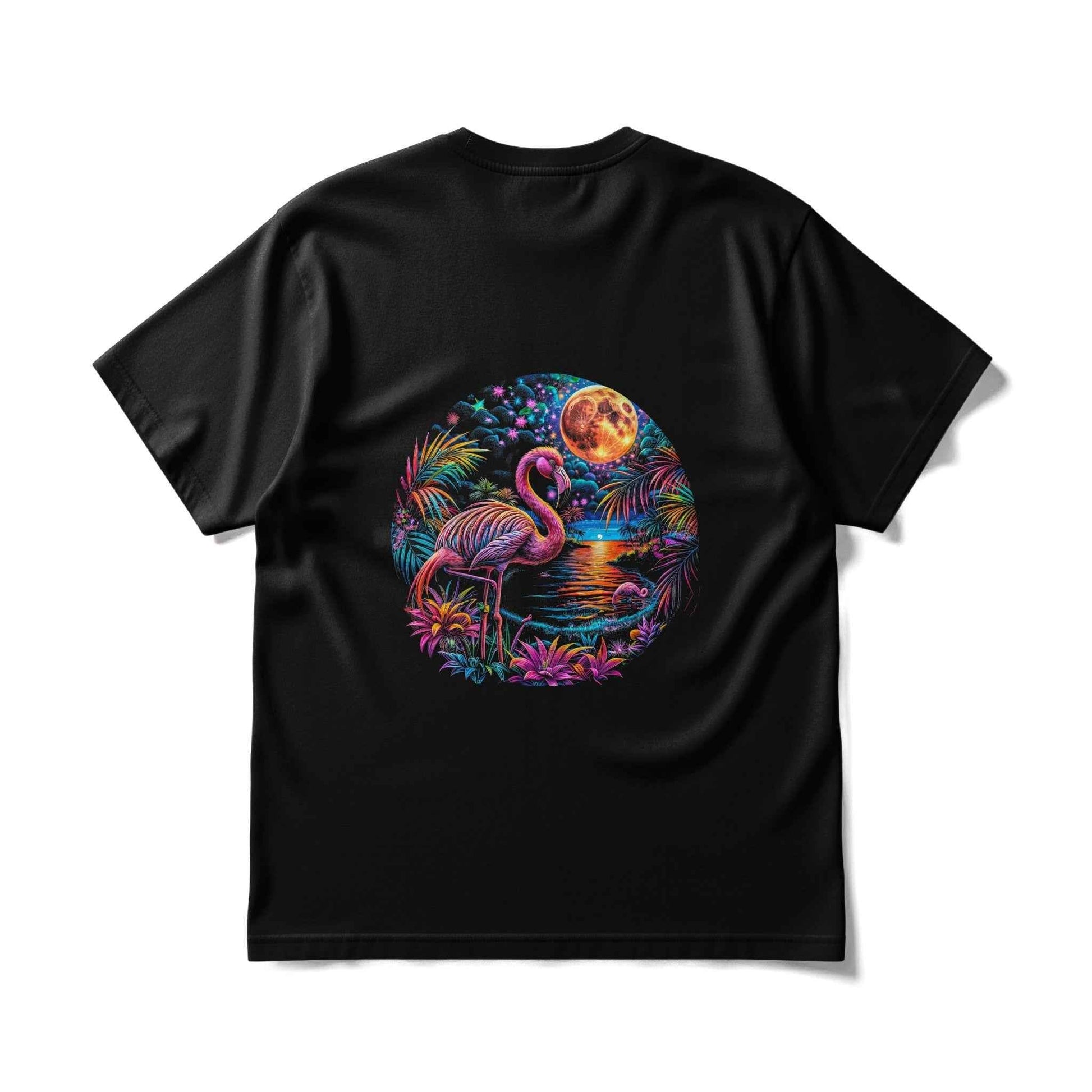 Flamingo Scene Tropical Halftone T-Shirt Design - halftone PNG for T-shirts – Sue Opperman Halftones