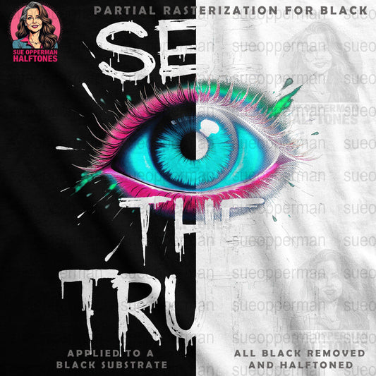 Eye See The Truth Halftone T-Shirt Design Digital - halftone PNG for T-shirts – Sue Opperman Halftones