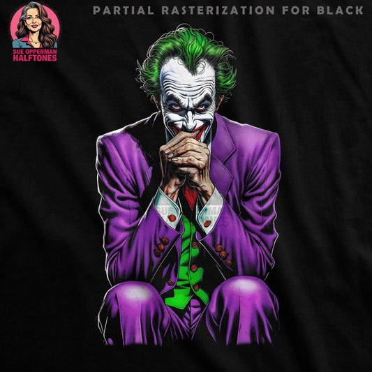 Celebrities Joker Inspired Halftone T-Shirt Design - halftone PNG for T-shirts – Sue Opperman Halftones