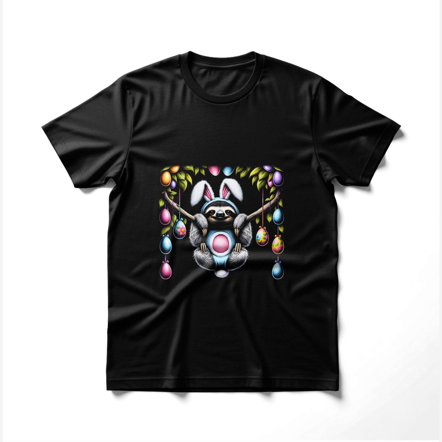Sloth Easter Holiday Halftone T-Shirt Design - halftone PNG for T-shirts – Sue Opperman Halftones