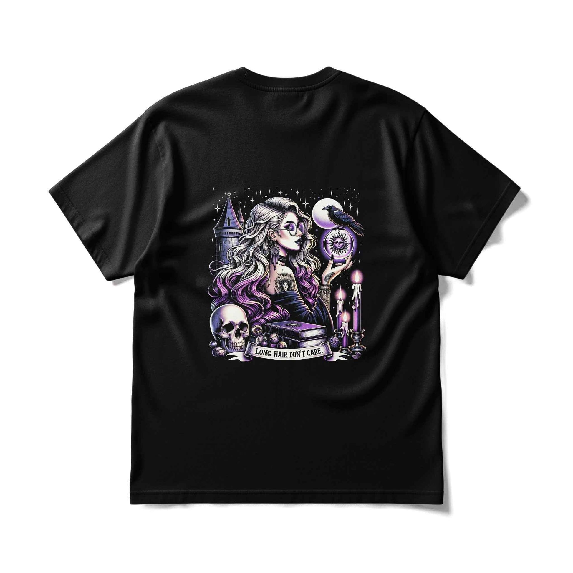 Gothic Woman with Raven Halftone T-Shirt Design - halftone PNG for T-shirts – Sue Opperman Halftones